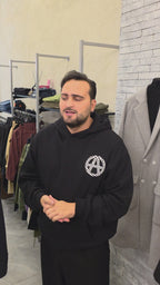 Abito gessato in lana