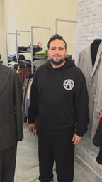 Abito gessato in lana