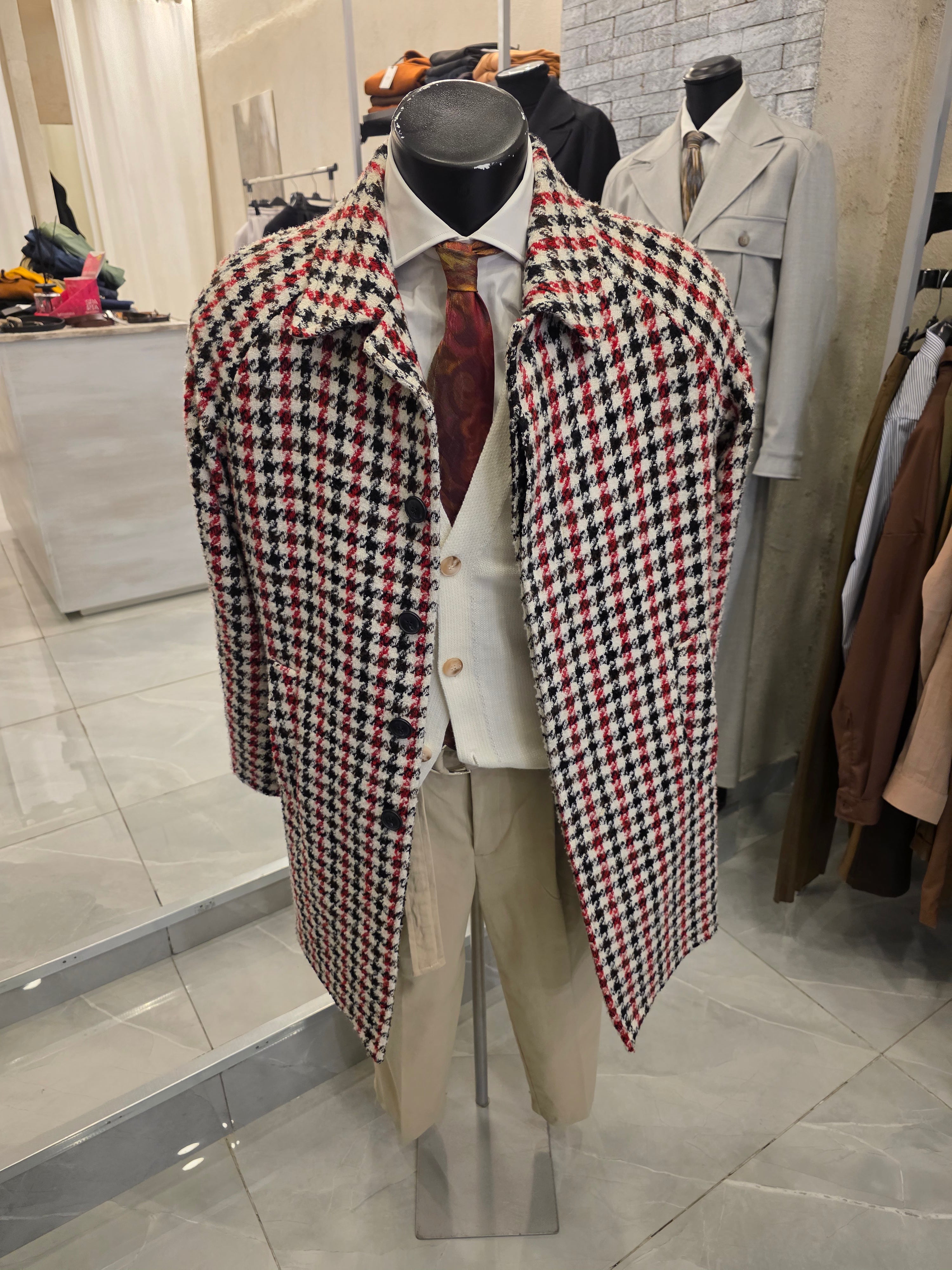 Cappotto fantasia quadri