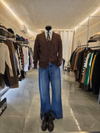 Cardigan con rotture