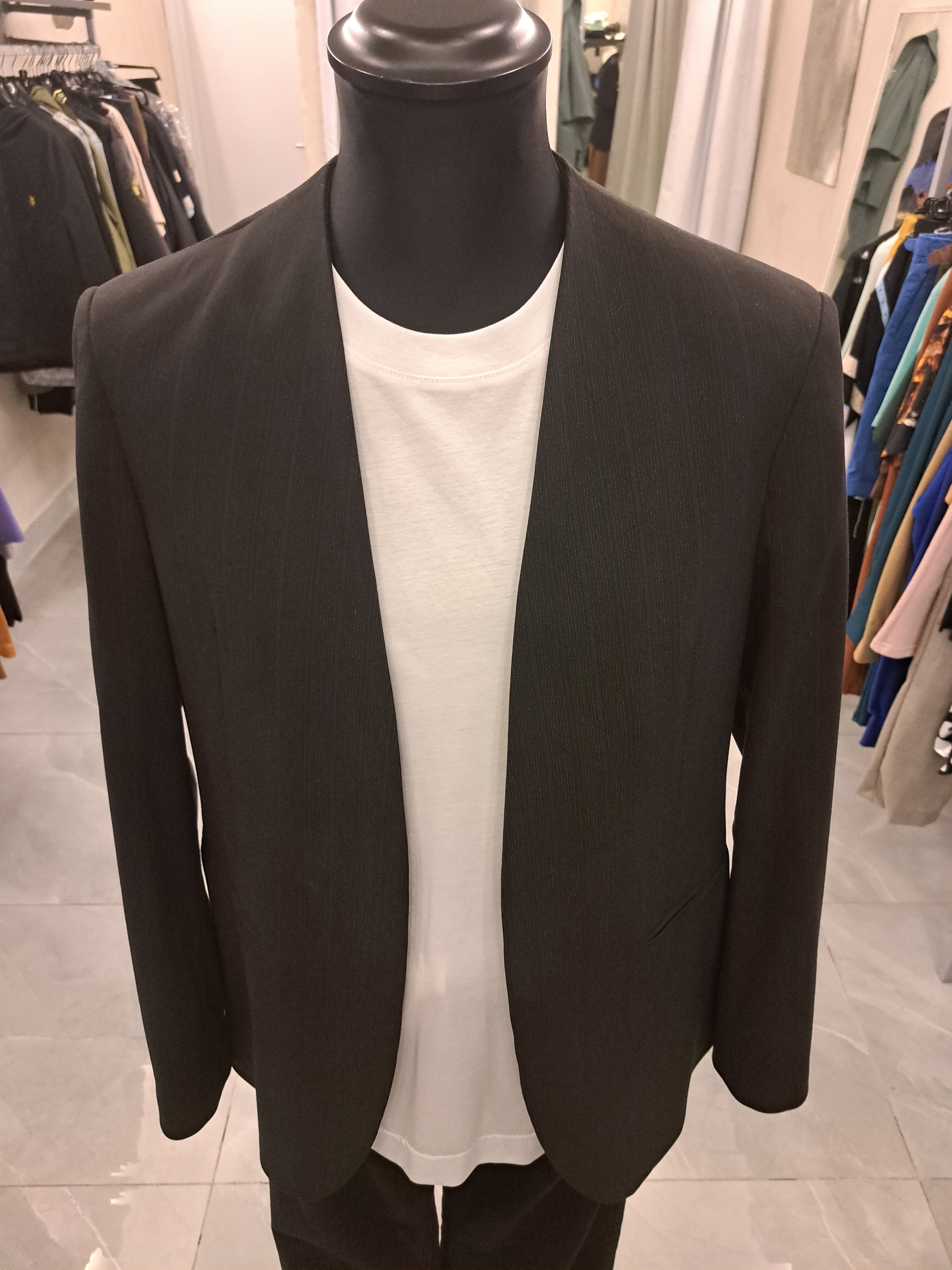 Giacca senza bottoni