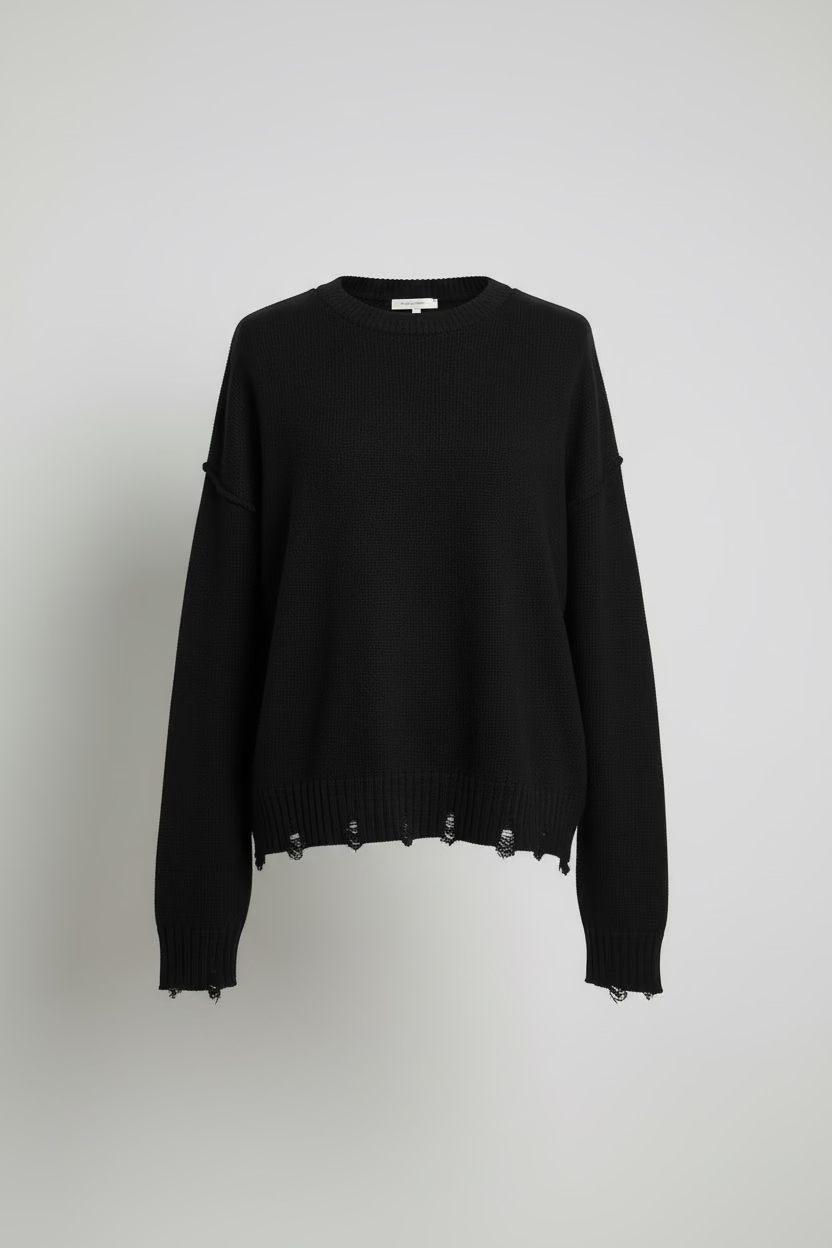 Maglione con rotture