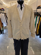 Cardigan con rotture