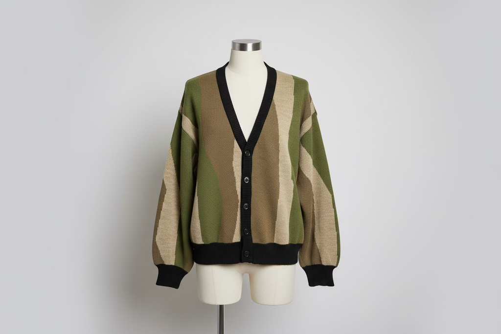 Cardigan con trama